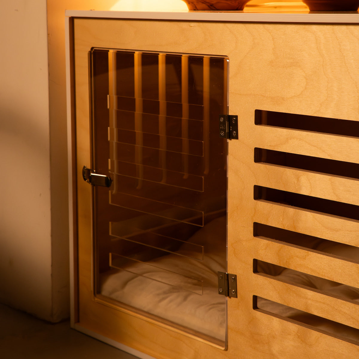 Luxury Dog Crate 'Lodge White'