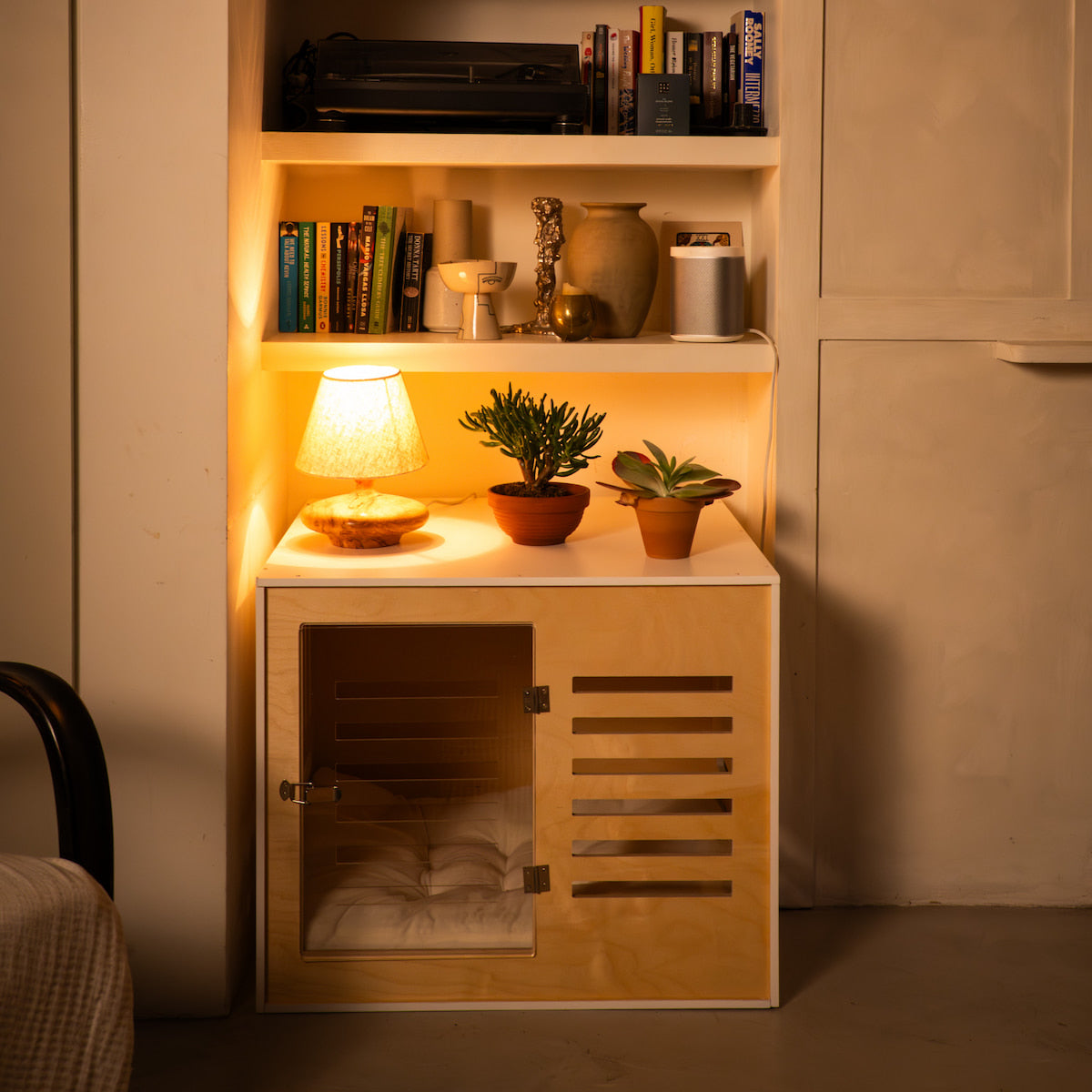 Luxury Dog Crate 'Lodge White'