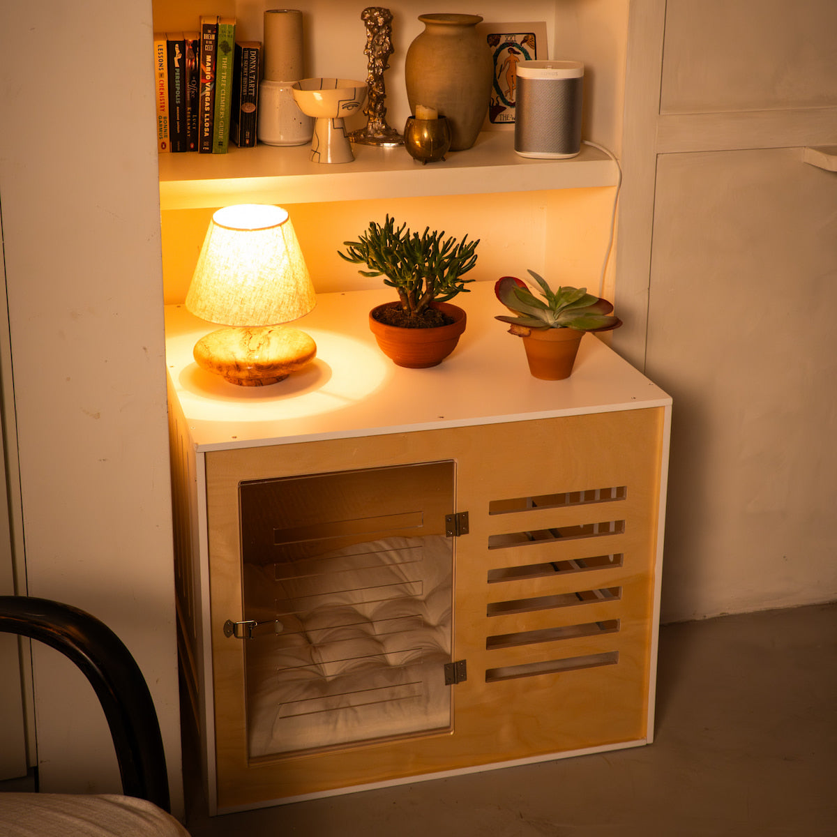 Luxury Dog Crate 'Lodge White'